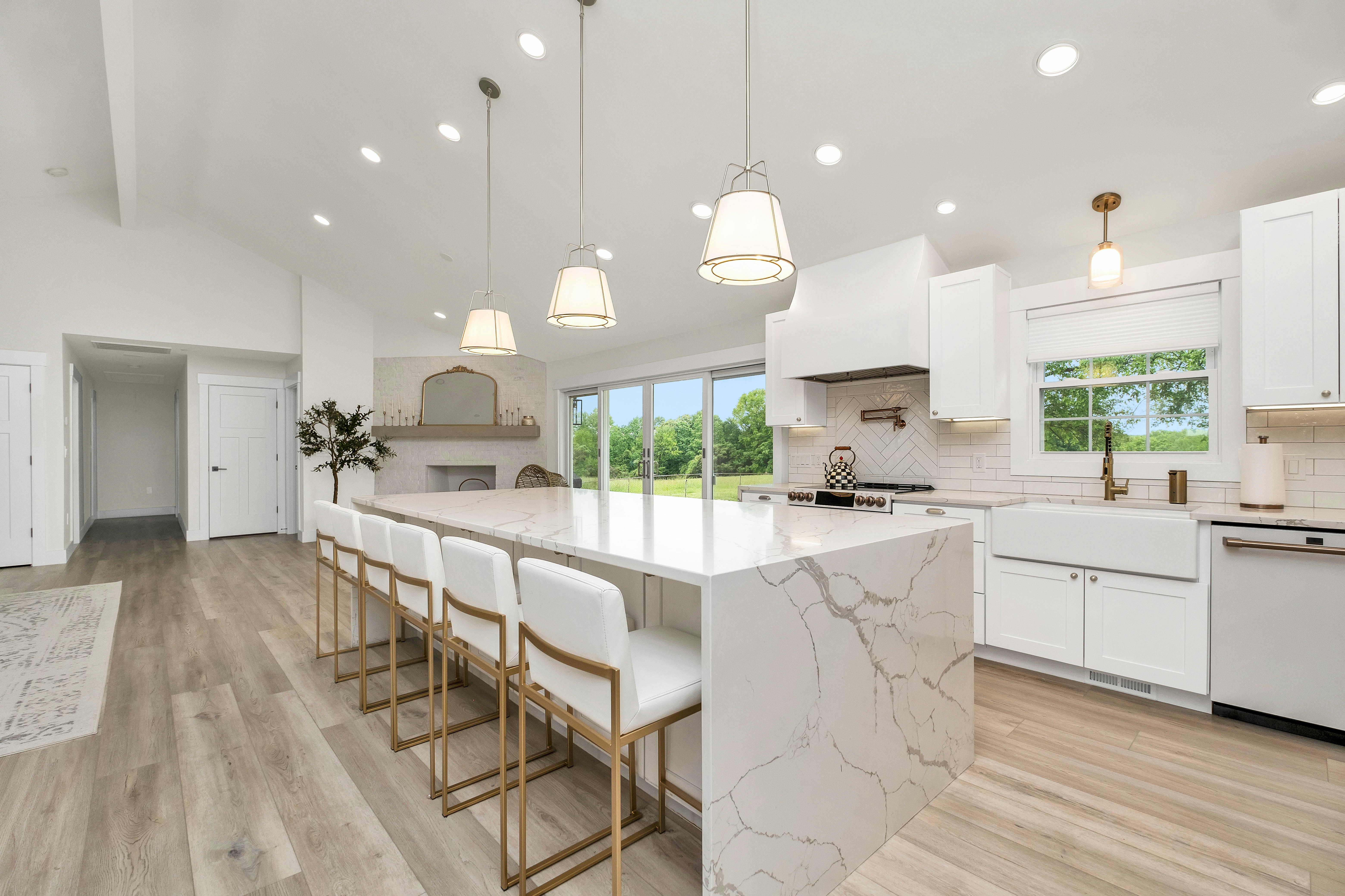 Modern luxury kitchen with expert tiling work